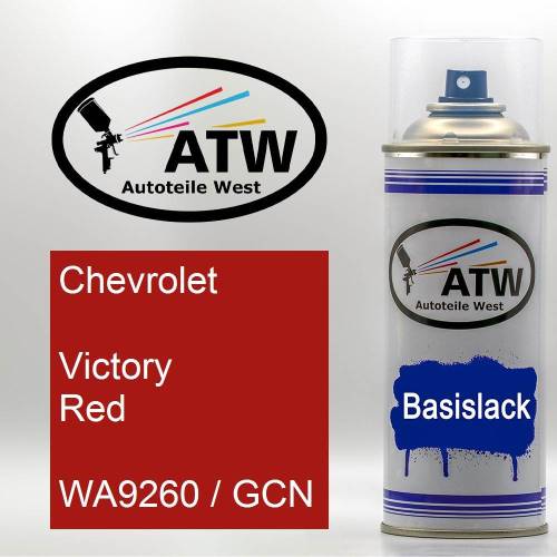 Chevrolet, Victory Red, WA9260 / GCN: 400ml Sprühdose, von ATW Autoteile West.